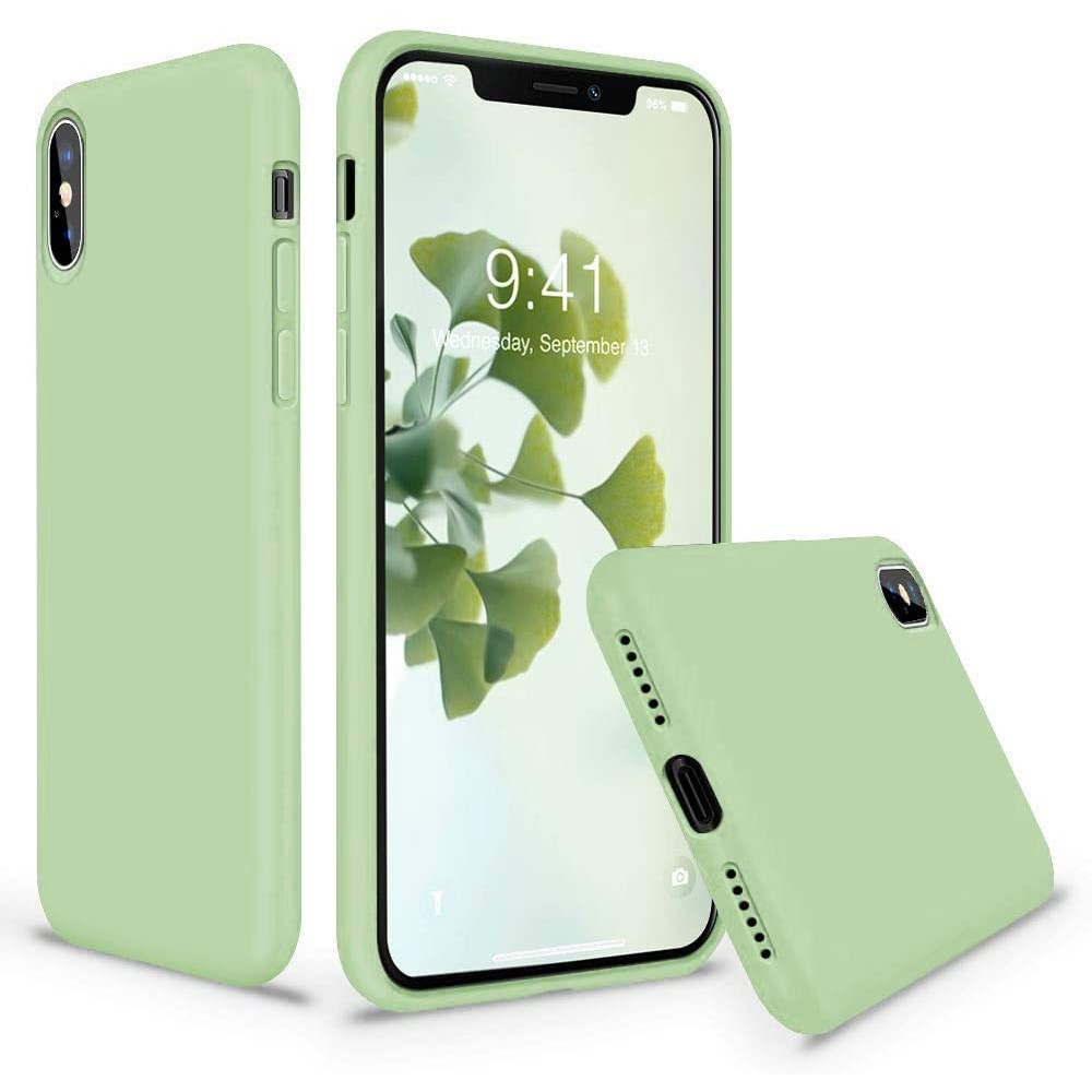 scheidsrechter Vertrappen Opnemen iPhone X / XS Hoesje Groen - Siliconen - Full Body Cover - IYUPP