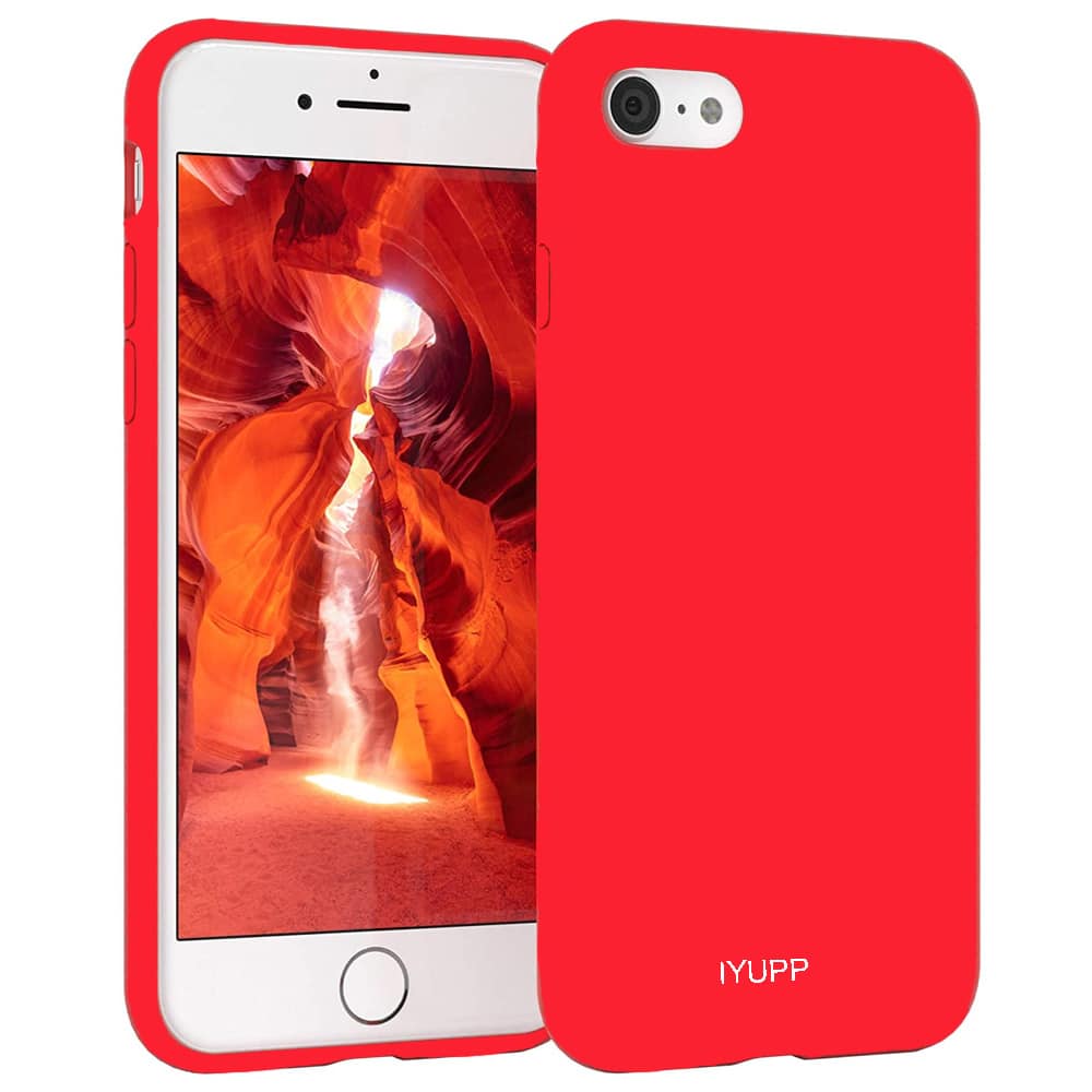 IYUPP iPhone 7 / 8 / SE 2020 / 2022 Siliconen Hoesje Rood - IYUPP