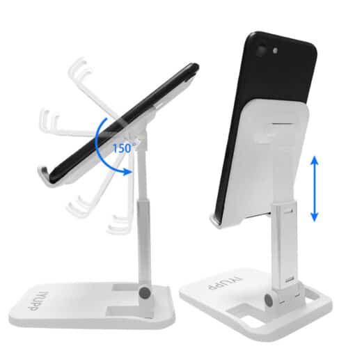 IYUPP Telefoonhouder Universeel Verstelbaar Inklapbaar Wit - Afbeelding 4