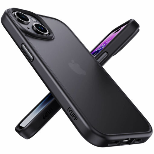 IYUPP iPhone 15 Hoesje Bumper Zwart